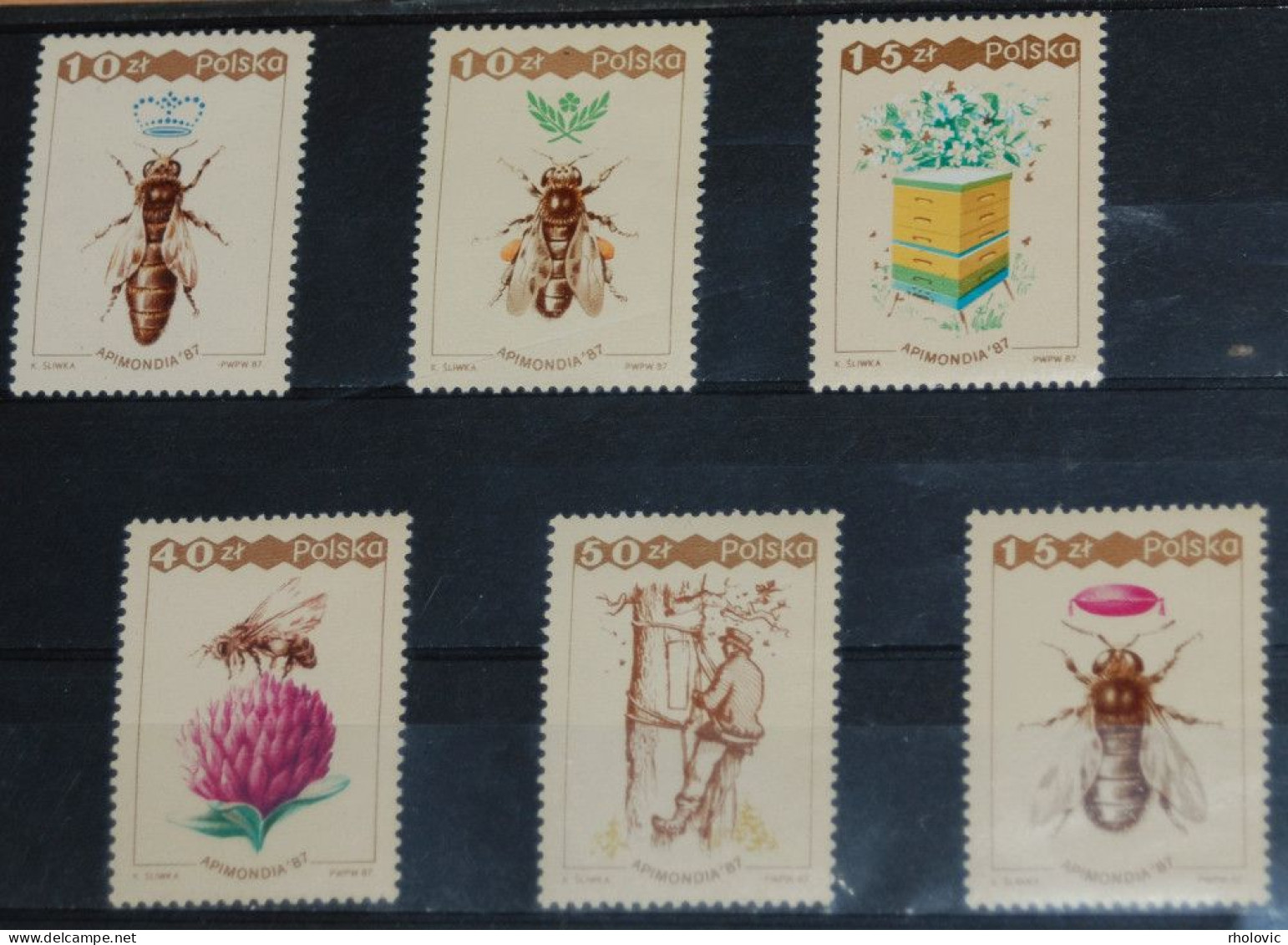 POLAND 1987, World Apiculture Congress, Bees, Insects, Fauna, Mi #3106-11, MNH** - Abeilles