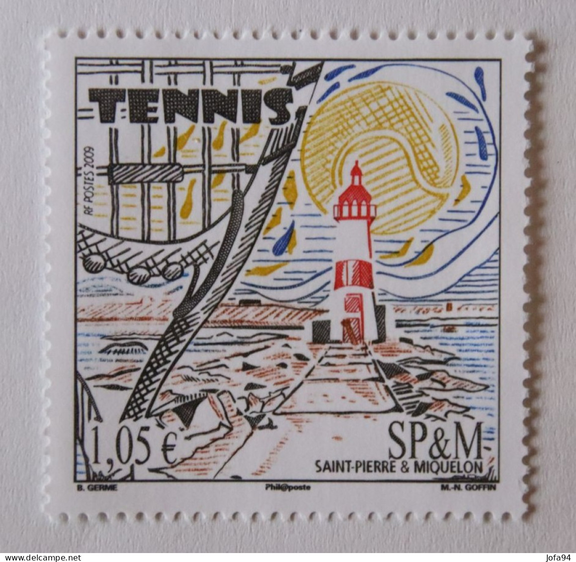 SPM 2009  Sport Tennis Phare   YT 955     Neuf - Unused Stamps