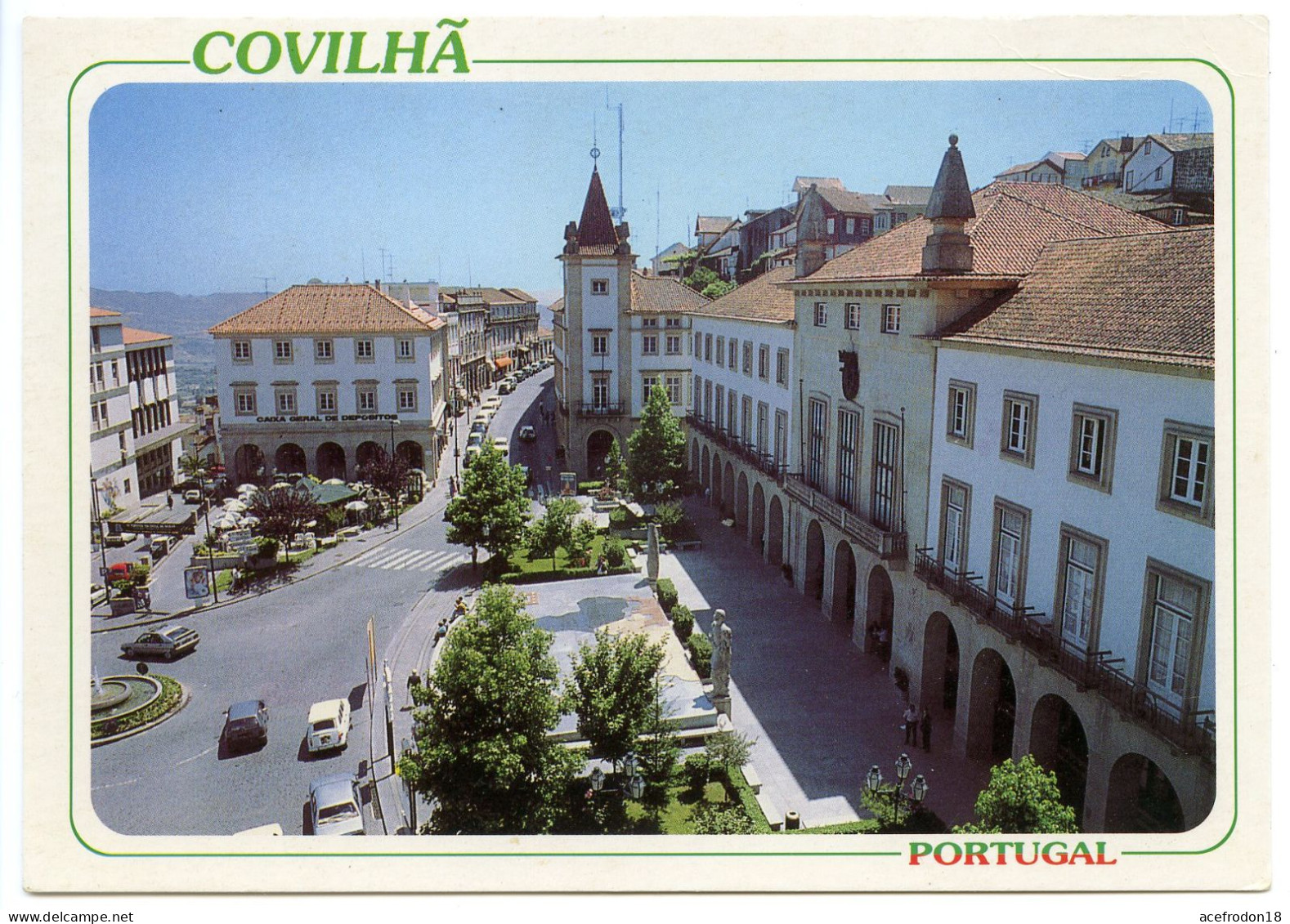 CP Postée De Covilhã (Portugal) Pour Vierzon (18) - Covilhã - 2 Timbres 1997 - Oblitérés