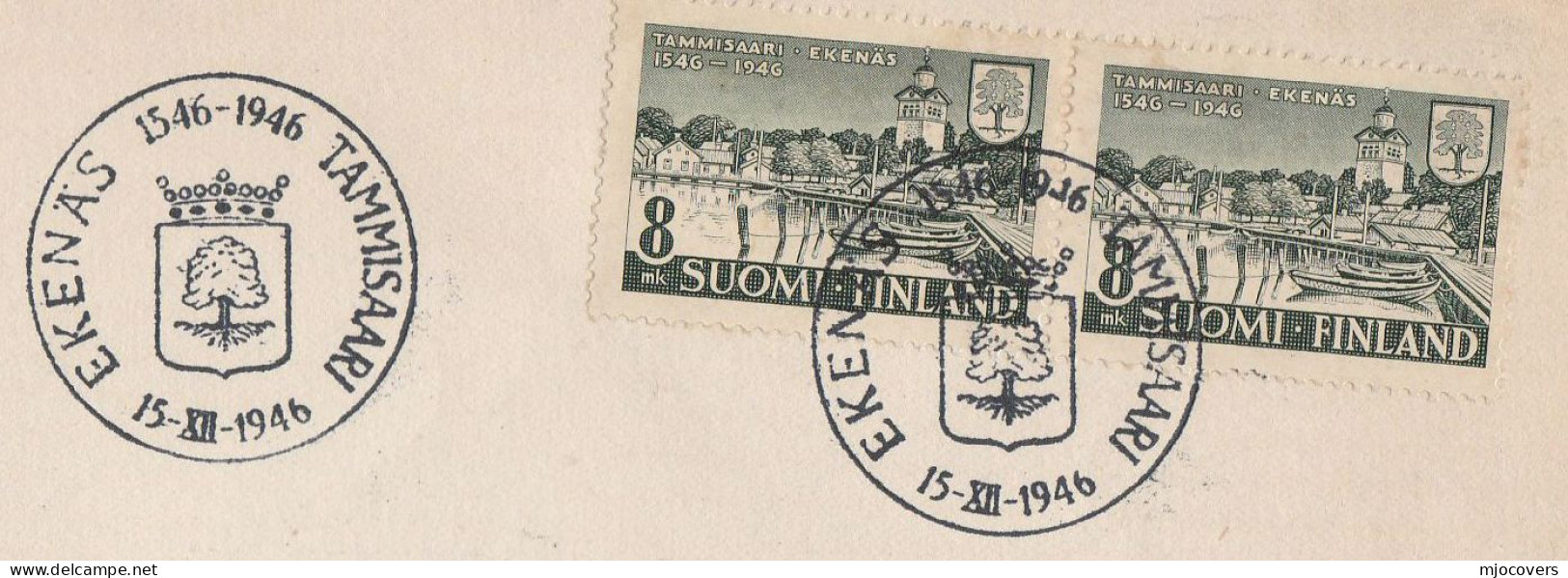 TREE - 1946 Tammisaari FINLAND FDC Multi Stamps To USA Trees Cover - Trees