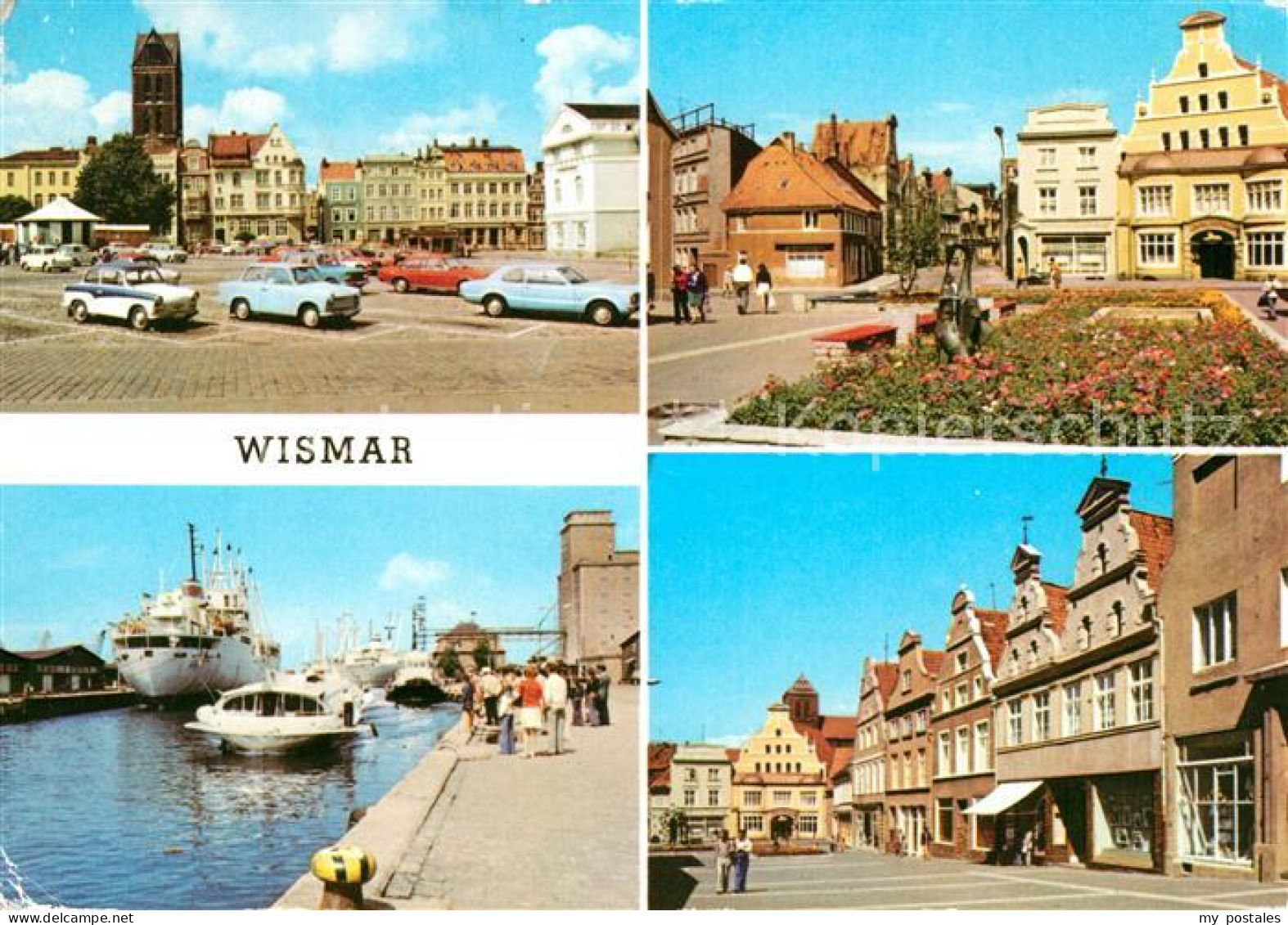 73059151 Wismar Mecklenburg Markt Kraemerstrasse Hafen Wismar - Wismar