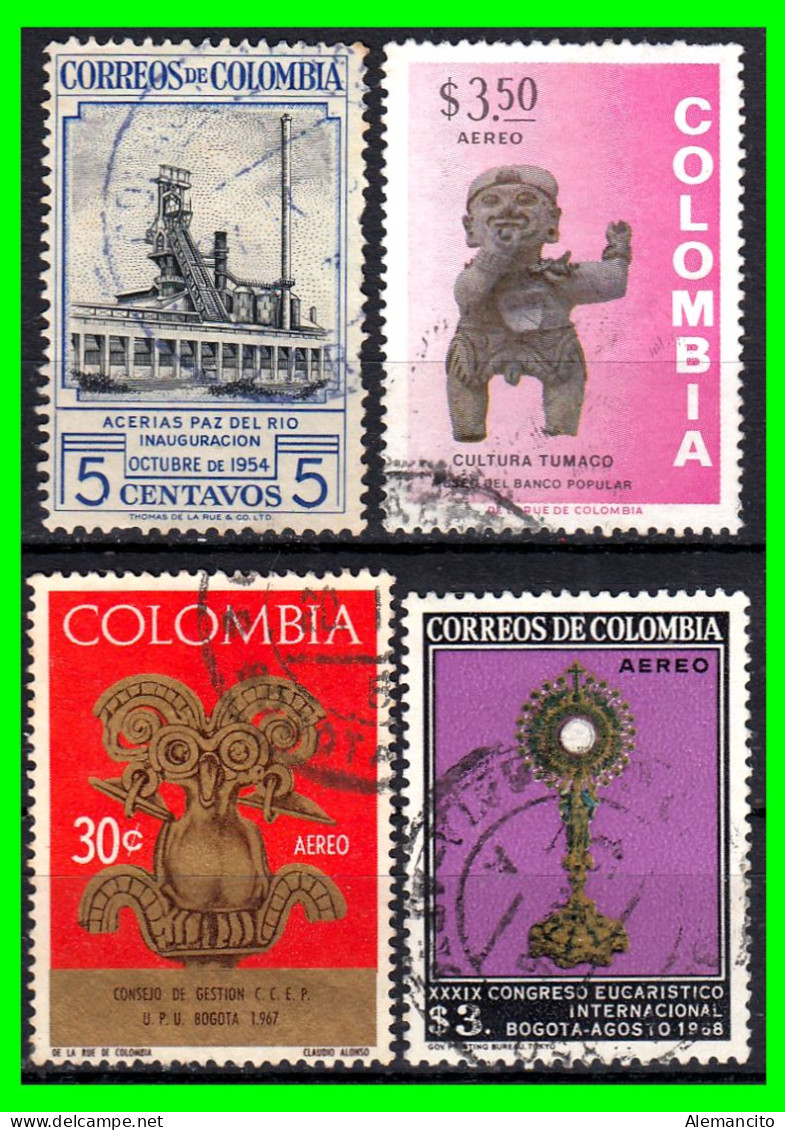 COLOMBIA ( AMERICA ) LOTE DE SELLOS DE DIFERENTES AÑOS Y VALORES . - Colombia