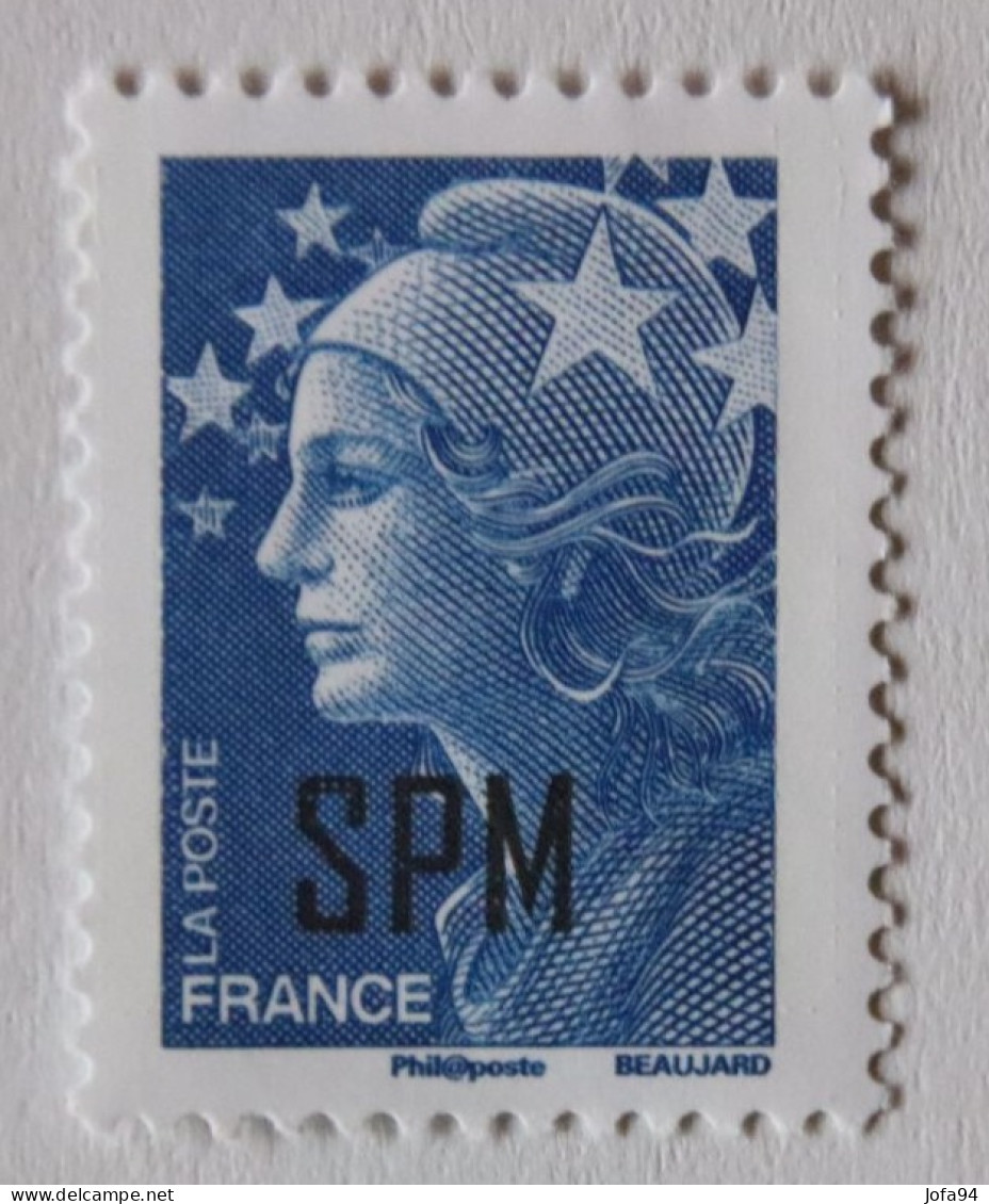 SPM 2009 Marianne De Beaujard YT 941/944   4 TP Bleu Foncé Ss Val + 0,72+0,85+0,88      Neuf - Unused Stamps