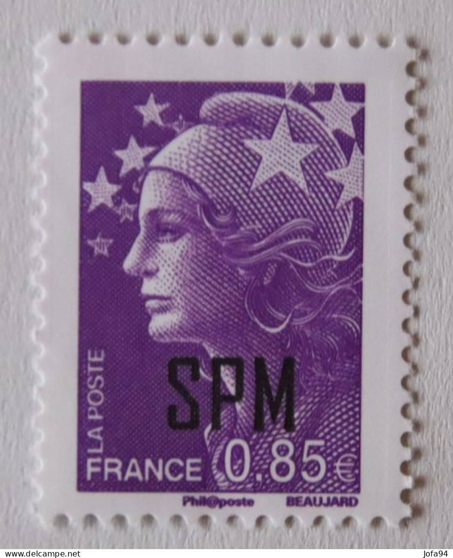 SPM 2009 Marianne De Beaujard YT 941/944   4 TP Bleu Foncé Ss Val + 0,72+0,85+0,88      Neuf - Neufs