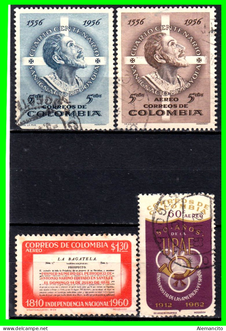 COLOMBIA ( AMERICA ) LOTE DE SELLOS DE DIFERENTES AÑOS Y VALORES . - Colombia