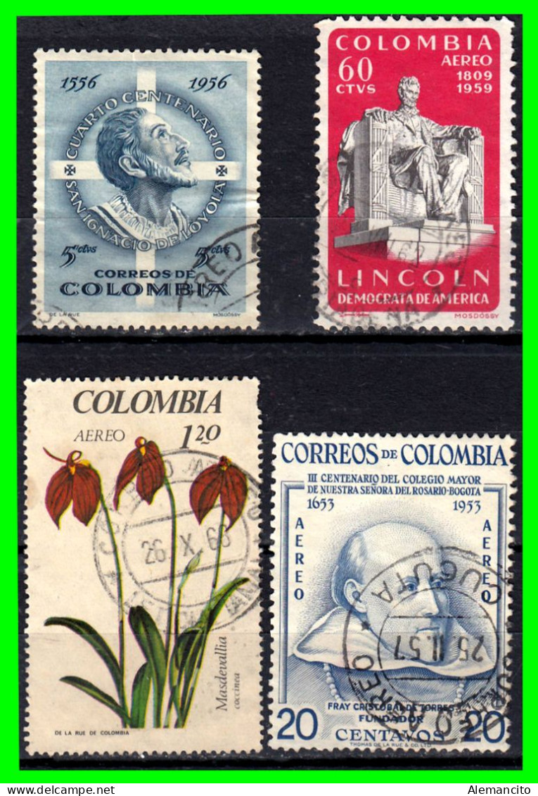 COLOMBIA ( AMERICA ) LOTE DE SELLOS DE DIFERENTES AÑOS Y VALORES . - Colombia