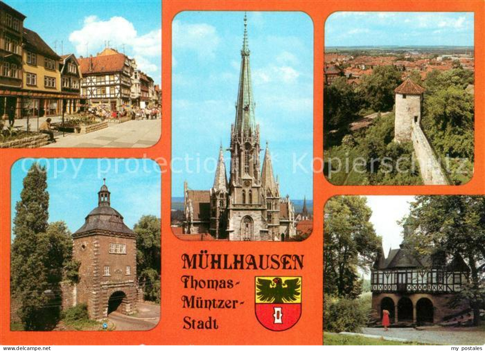 73054635 Muehlhausen Thueringen Steinweg Marienkirche Stadtmauer Popperoder Quel - Muehlhausen