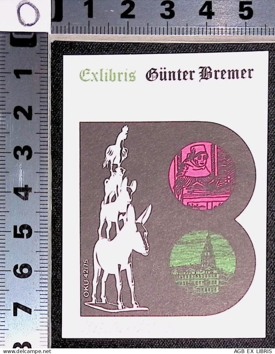 EX LIBRIS OTTO KUCHENBAUER Per GUNTER BREMER 42/75 L27bis-F01 - Exlibris