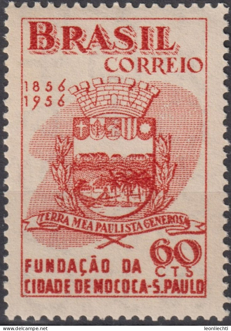 1956 Brasilien ** Mi:BR 891, Sn:BR 833, Yt:BR 617, Arms Of Mococa - Ongebruikt