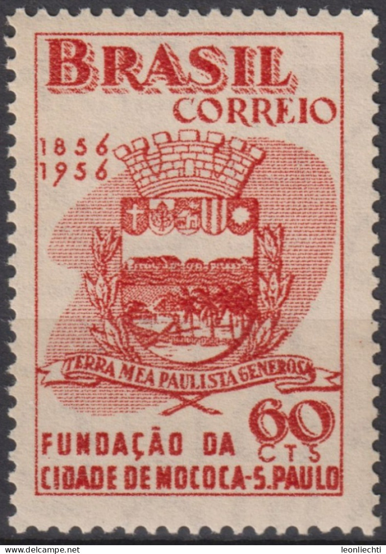 1956 Brasilien ** Mi:BR 891, Sn:BR 833, Yt:BR 617, Arms Of Mococa - Ongebruikt