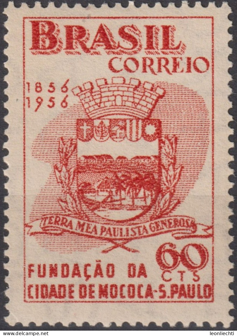 1956 Brasilien ** Mi:BR 891, Sn:BR 833, Yt:BR 617, Arms Of Mococa - Ungebraucht