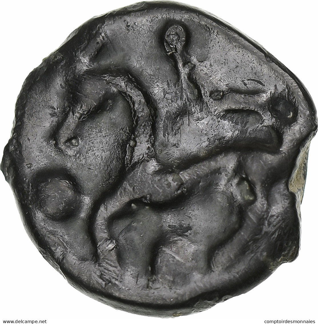 Sénons, Potin à La Tête D’indien, Before 52 BC, Potin, SUP, Delestrée:2640 - Keltische Münzen