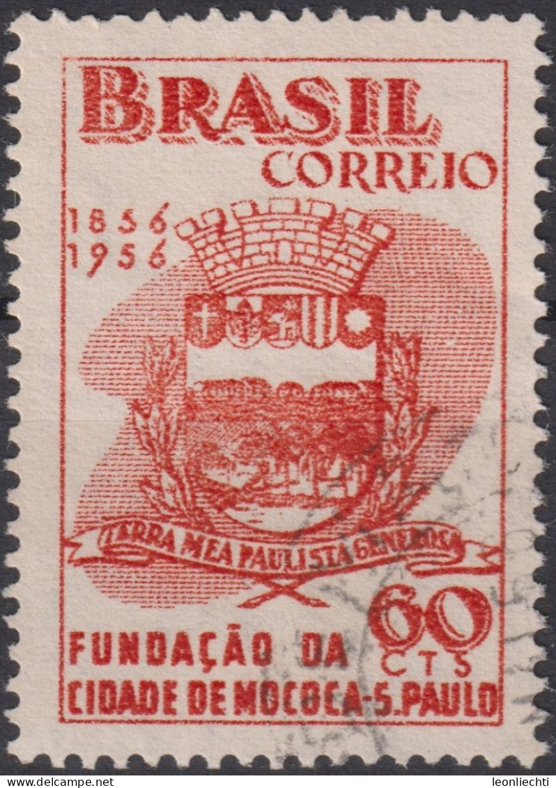 1956 Brasilien ° Mi:BR 891, Sn:BR 833, Yt:BR 617, Arms Of Mococa - Usati