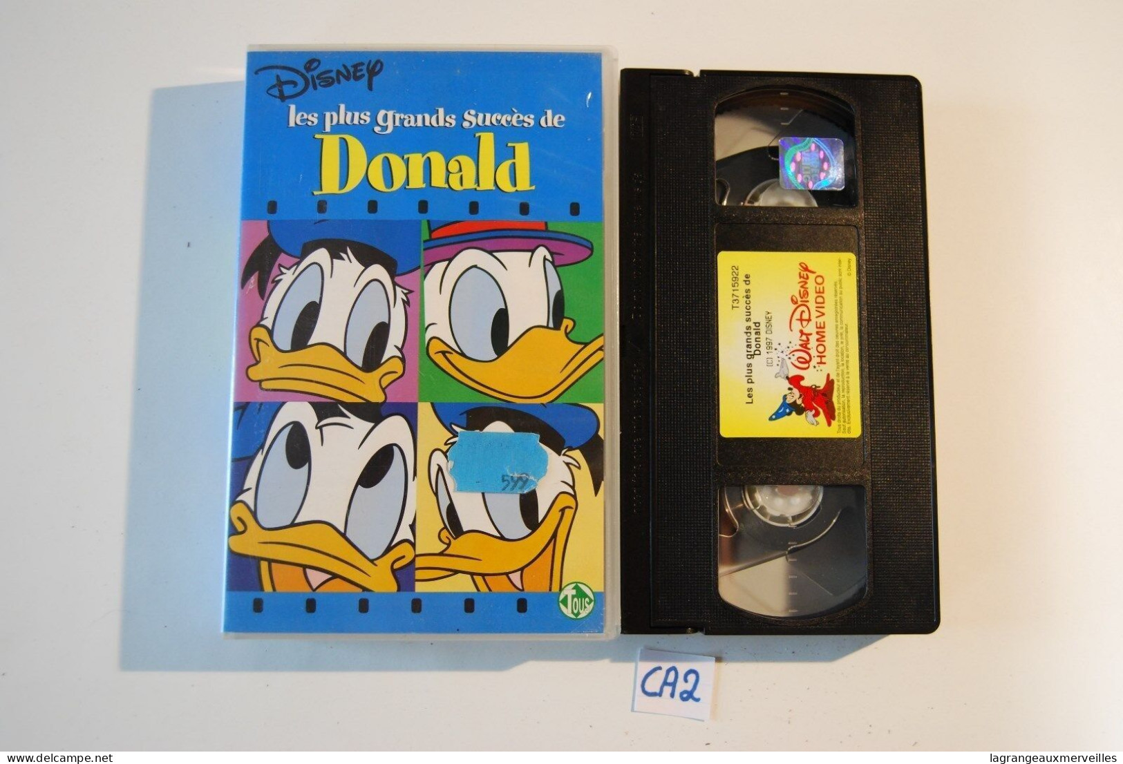 CA2 K7 VHS LES PLUS GRANDS SUCCES DE DONALD WALT DISNEY 1997 - Dessins Animés