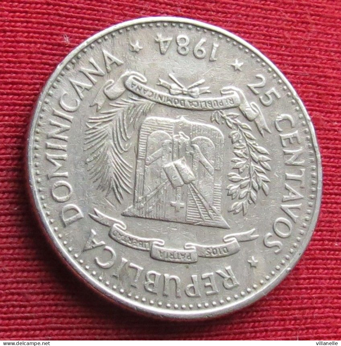 Dominican Republic 25 Centavos 1984 KM# 61.1 Lt 1441 *VT República Dominicana République Dominicaine - Dominicaanse Republiek