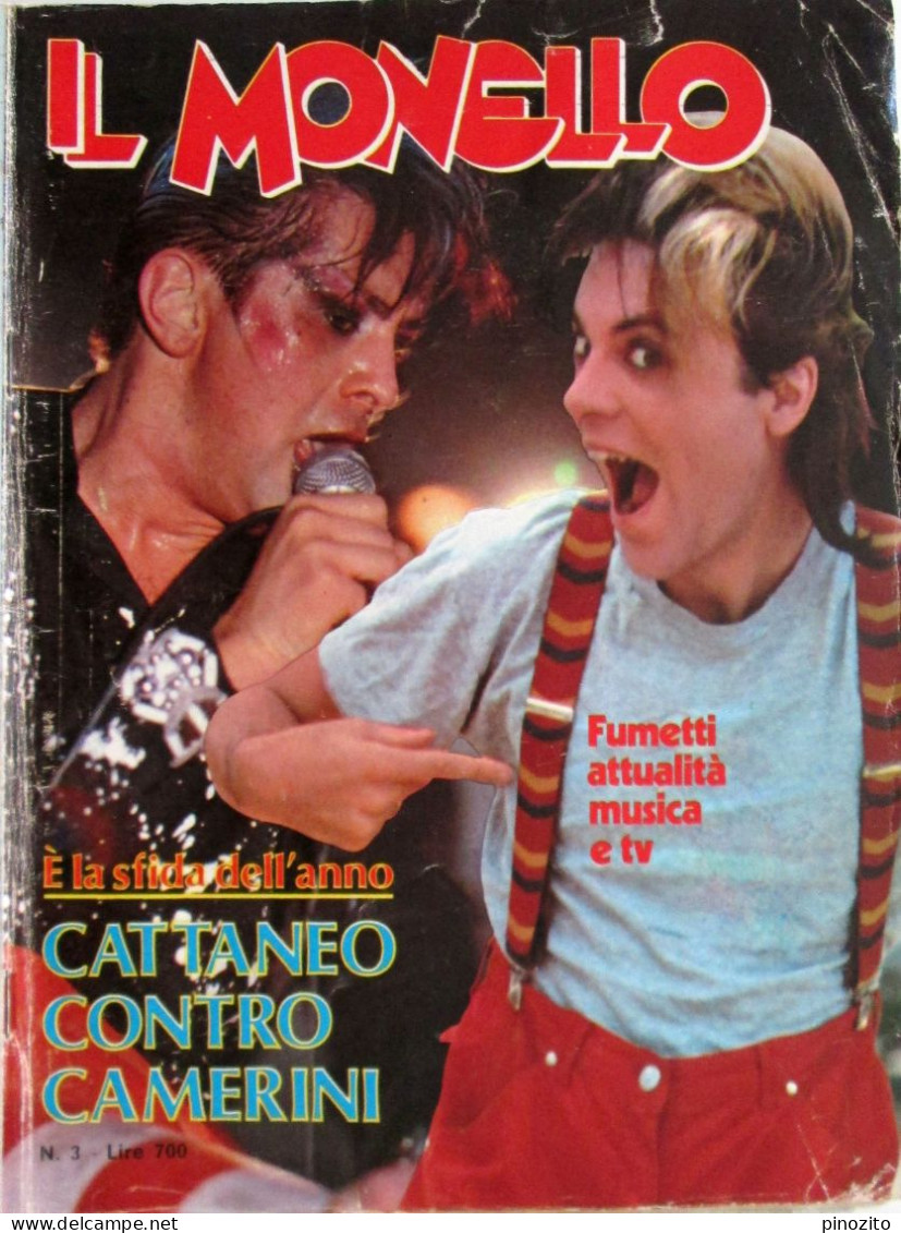 MONELLO 3 1982 Ivan Cattaneo Alberto Camerini Luca Sardella Jaimie Lee Curtis - Otros & Sin Clasificación
