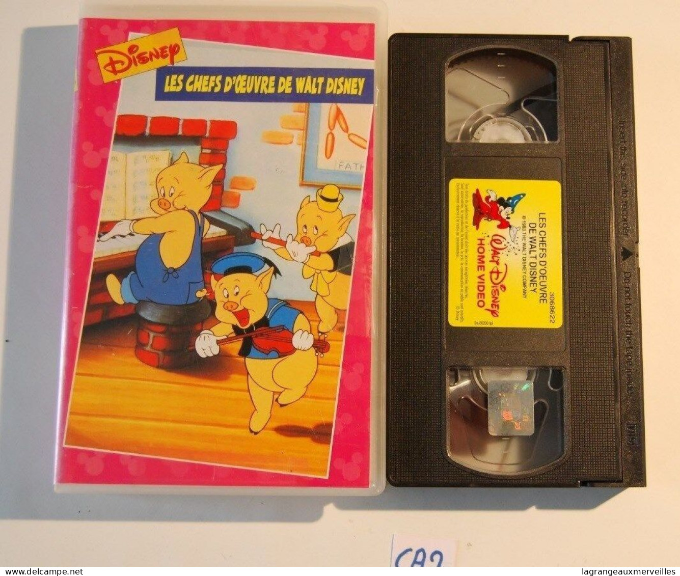 CA2 K7 Les Chefs D'oeuvre De Walt Disney 1983 VHS - Cartoni Animati