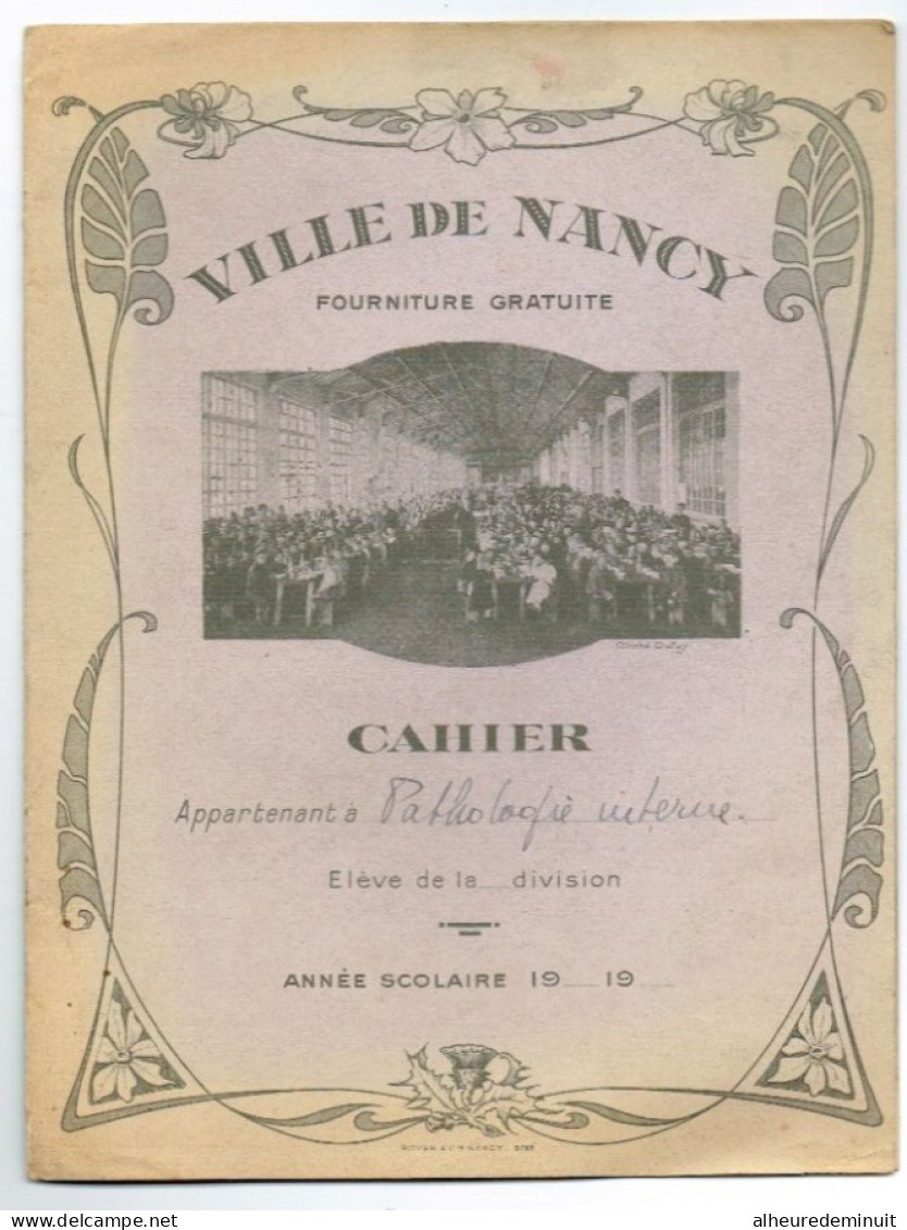 Lot 2 Protège-cahier VILLE DE NANCY-colonie Scolaire De Gentilly-métier-hygiène-ECOLE-l'alcool"fin XIX ème"élèves - Enfants