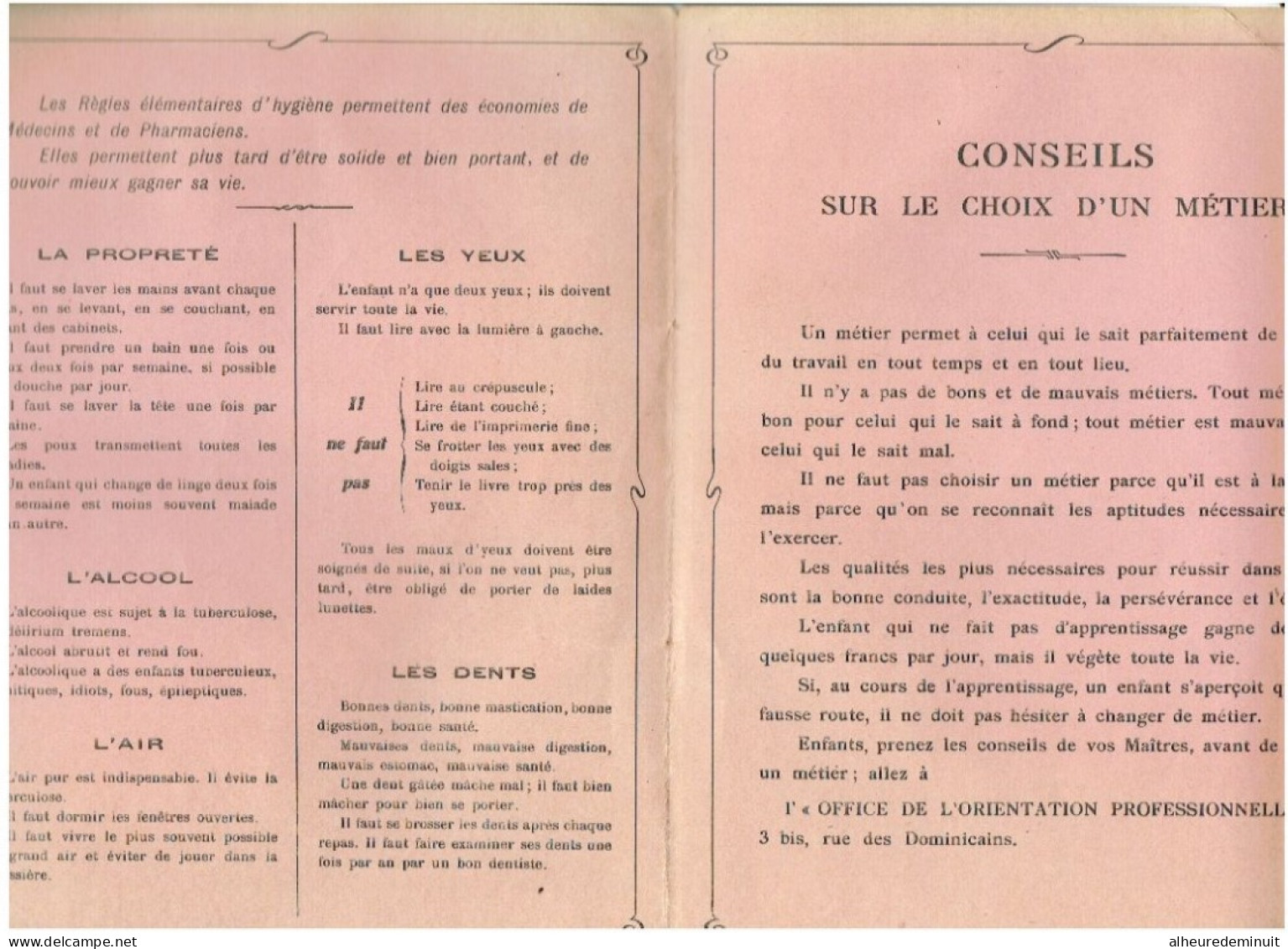 Lot 2 Protège-cahier VILLE DE NANCY-colonie Scolaire De Gentilly-métier-hygiène-ECOLE-l'alcool"fin XIX ème"élèves - Enfants