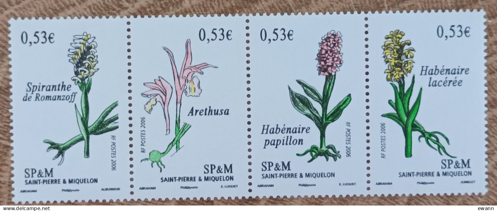 Saint Pierre Et Miquelon - YT N°871 à 874 - Flore Sauvage / Fleurs / Orchidées - 2006 - Neuf - Unused Stamps