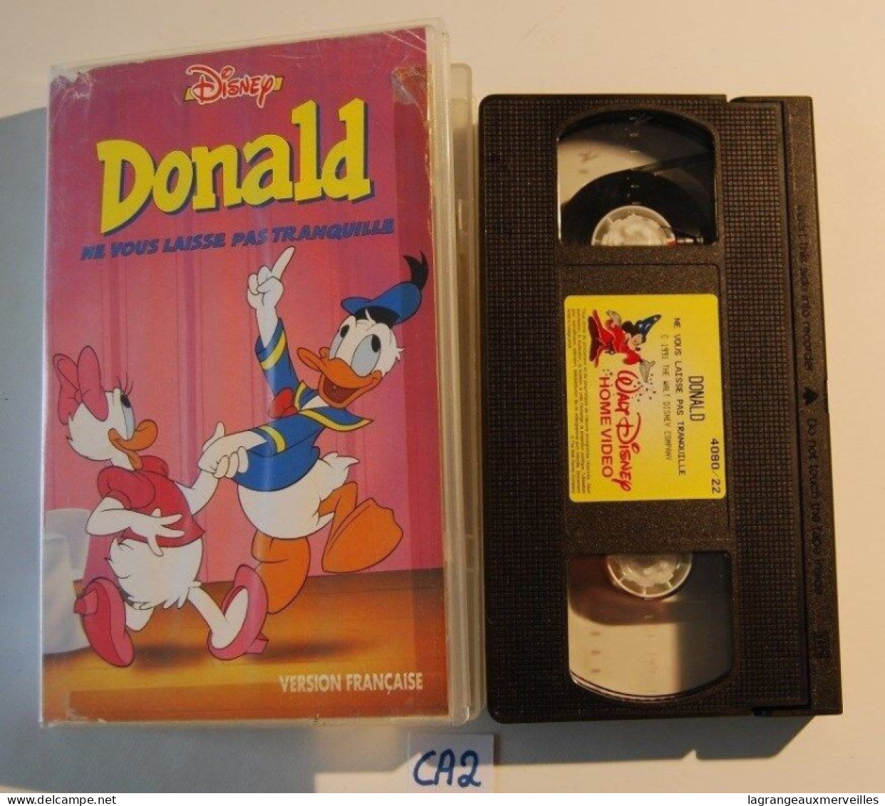 CA2 K7 DONALD Ne Vous Laisse Pas Tranquille 1990 VHS WALT DISNEY - Dessins Animés