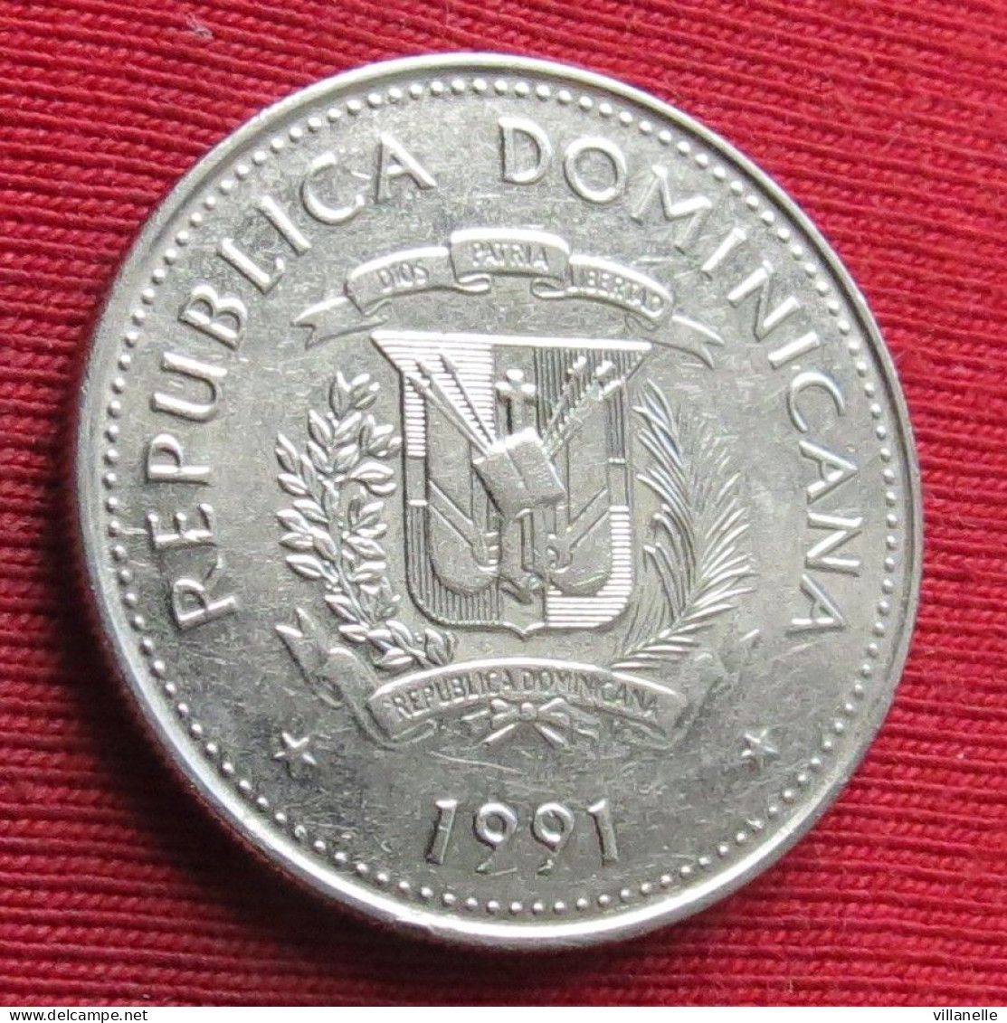 Dominican Republic 25 Centavos 1991 KM# 71.1 Lt 1448 *VT República Dominicana République Dominicaine - Dominicaanse Republiek