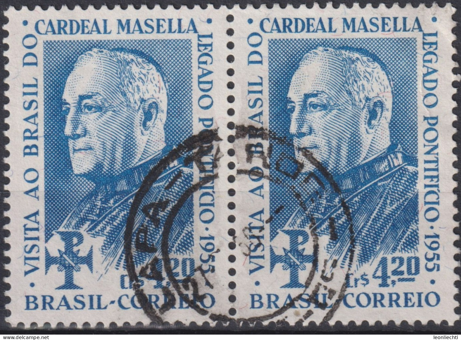 1955 Brasilien ° Mi:BR 883, Sn:BR 827, Yt:BR 609, Cardinal Aloisi-Masella (1879-1970) - Oblitérés