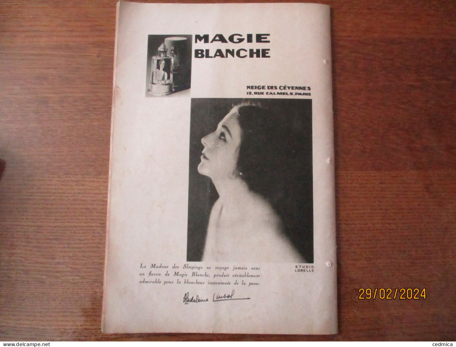 LA PETITE ILLUSTRATION  THEATRE SARAH-BERNHARDT LA PRINCESSE LOINTAINE PIECE D'EDMOND ROSTAND 1929 - Franse Schrijvers