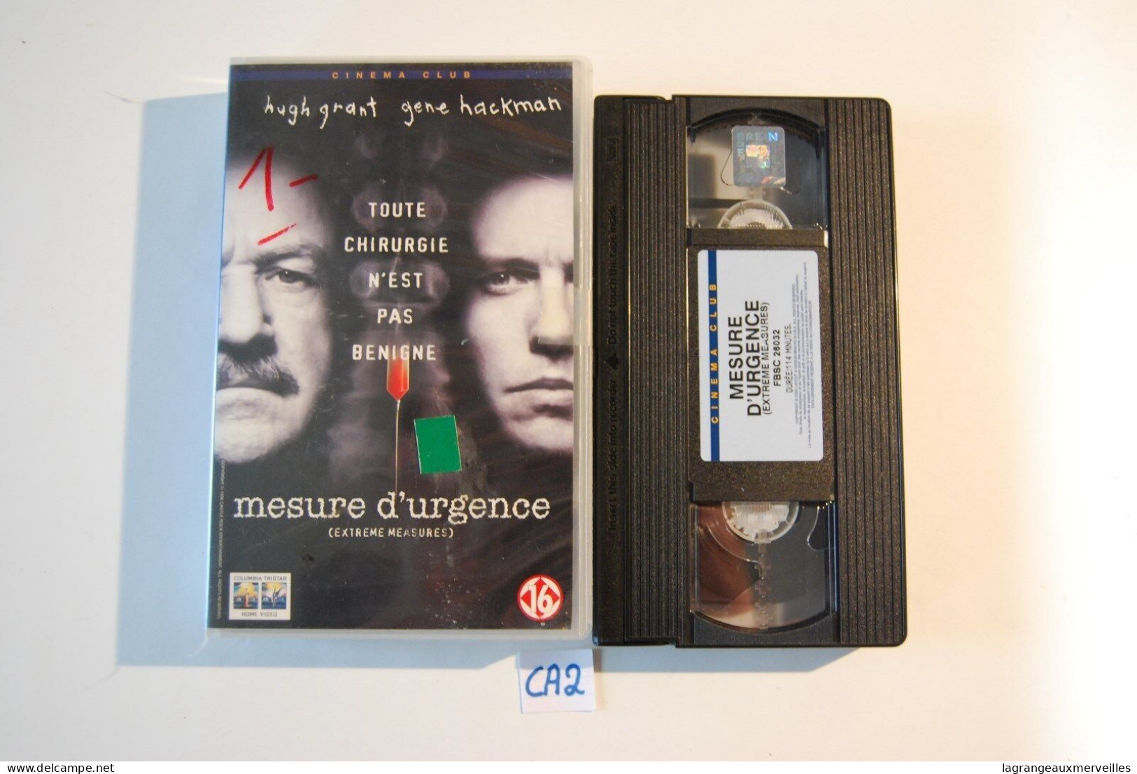 CA2 K7 VHS MESURE D'URGENCE GRANT HACKMAN - Acción, Aventura
