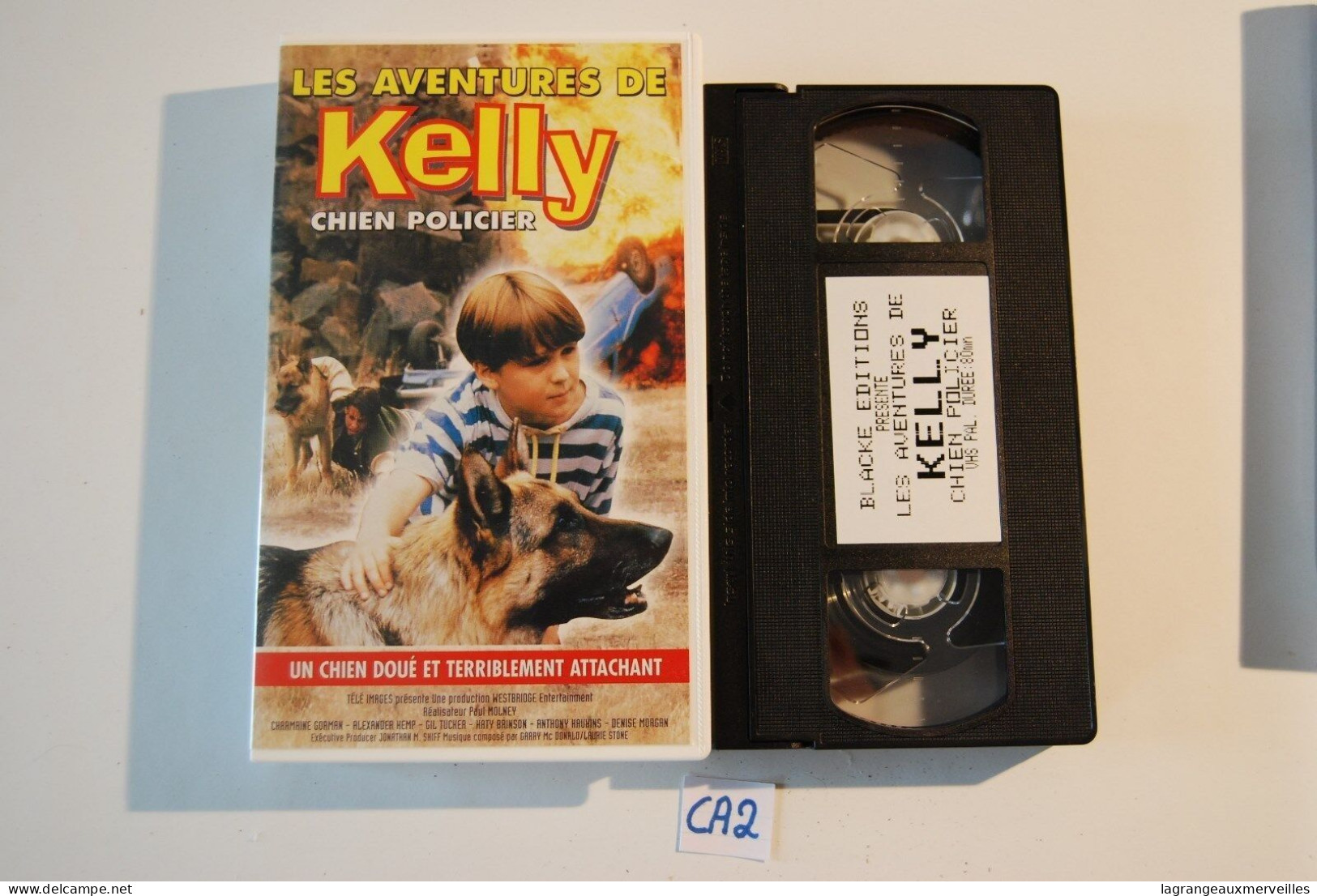 CA2 K7 VHS LES AVENTURES DE KELLY CHIEN POLICIER - Actie, Avontuur