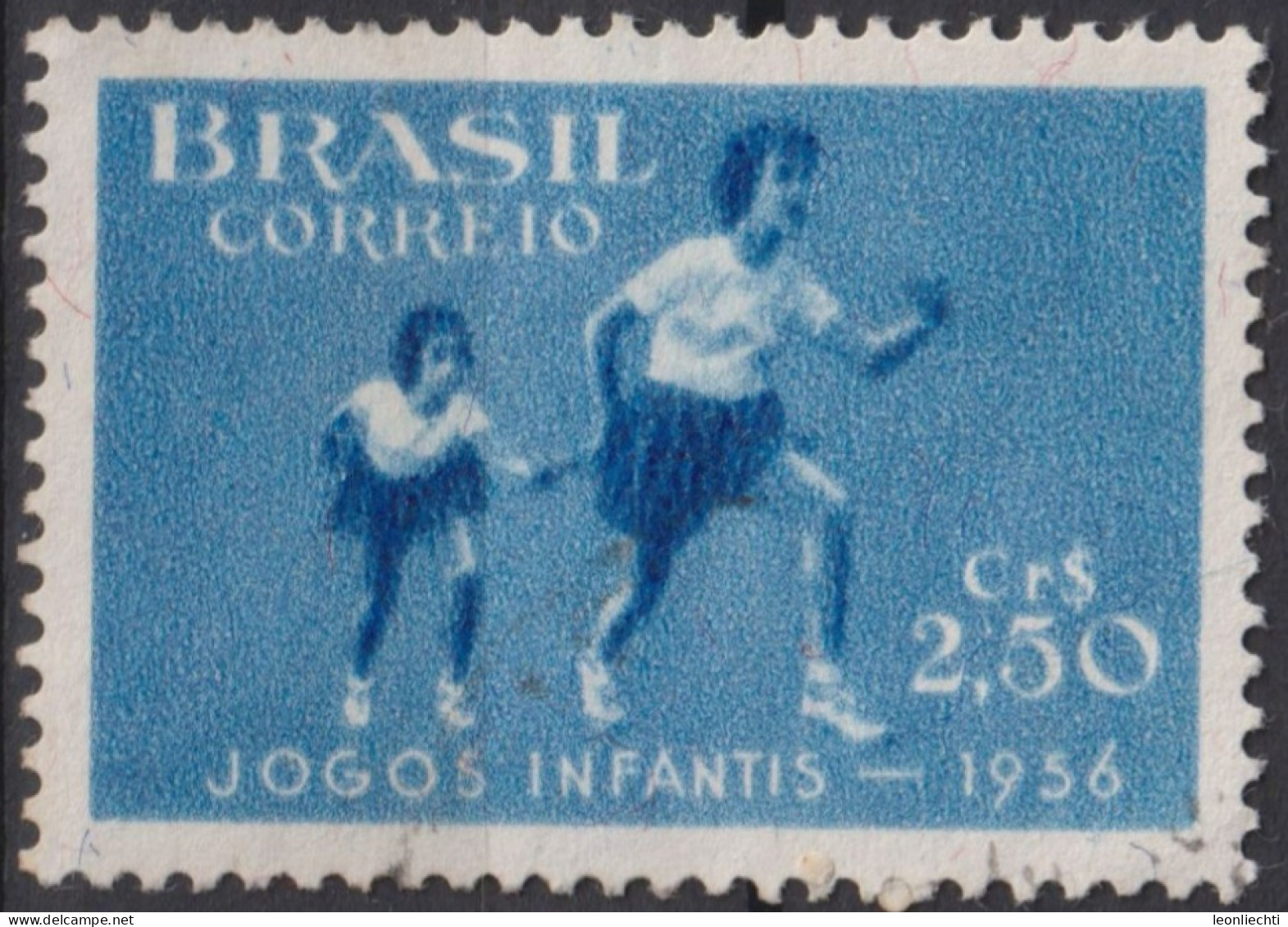 1956 Brasilien ° Mi:BR 892, Sn:BR 835, Yt:BR 618, 6th Children's Games - Rio De Janeiro, Sport - Usati