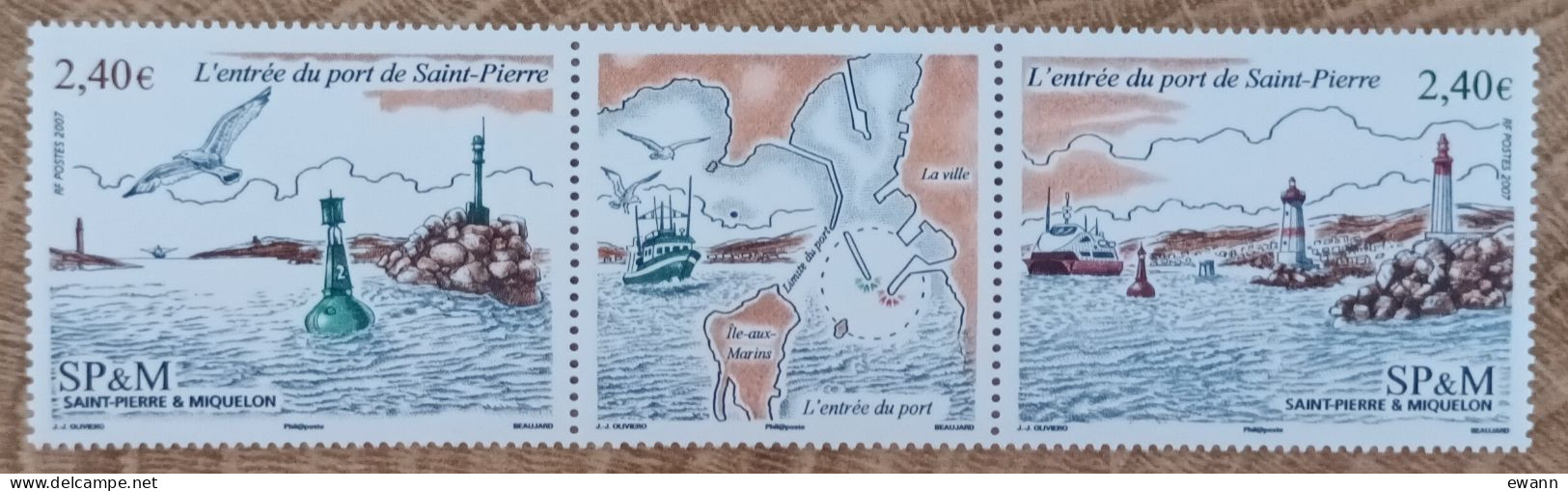 Saint Pierre Et Miquelon - YT N°897, 898 - L'entrée Du Port De Saint Pierre - 2007 - Neuf - Unused Stamps