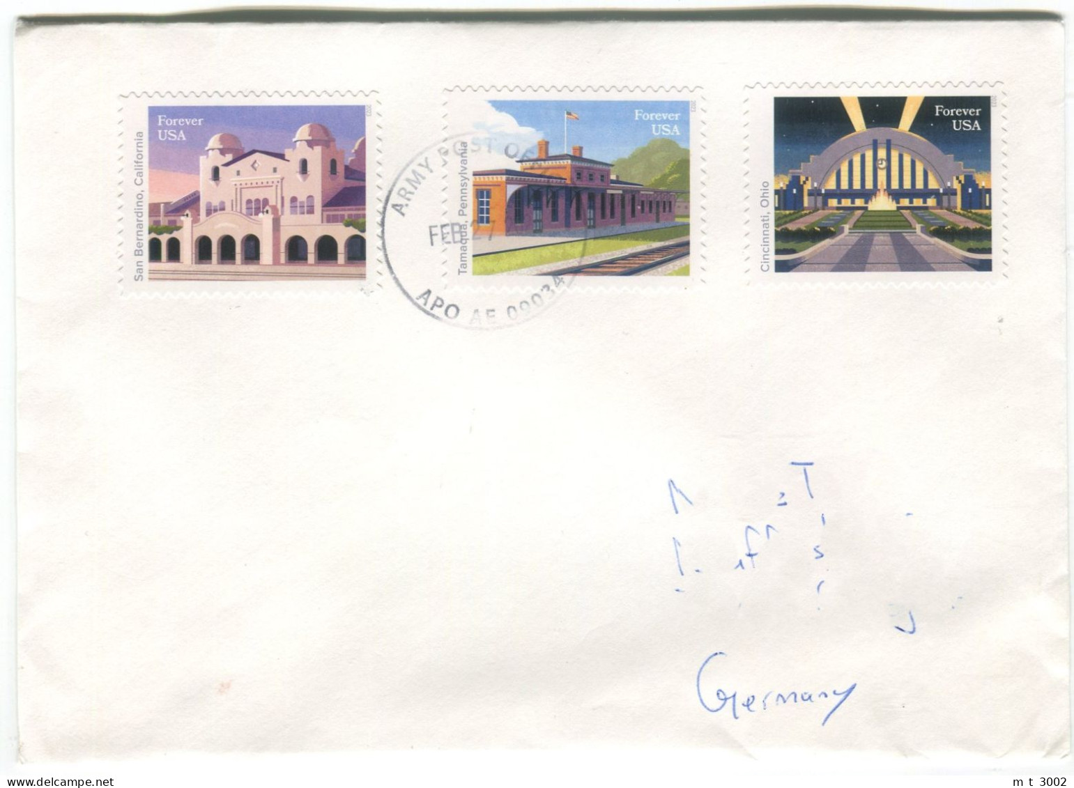 Cover APO 09034 Germany Baumholder 2024 Postmaster - Storia Postale