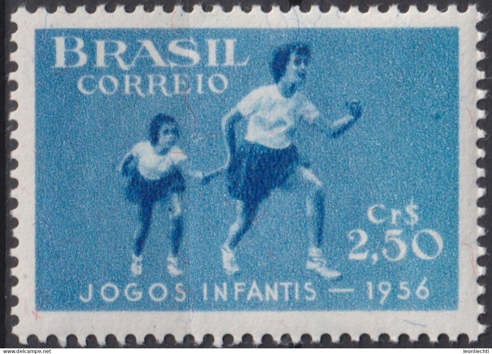 1956 Brasilien ** Mi:BR 892, Sn:BR 835, Yt:BR 618, 6th Children's Games - Rio De Janeiro, Sport - Ungebraucht