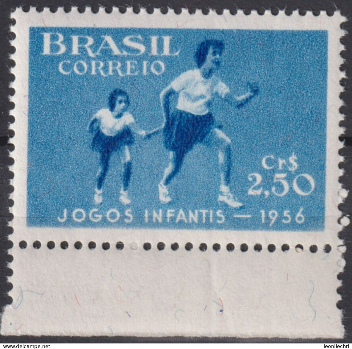 1956 Brasilien ** Mi:BR 892, Sn:BR 835, Yt:BR 618, 6th Children's Games - Rio De Janeiro, Sport - Nuovi