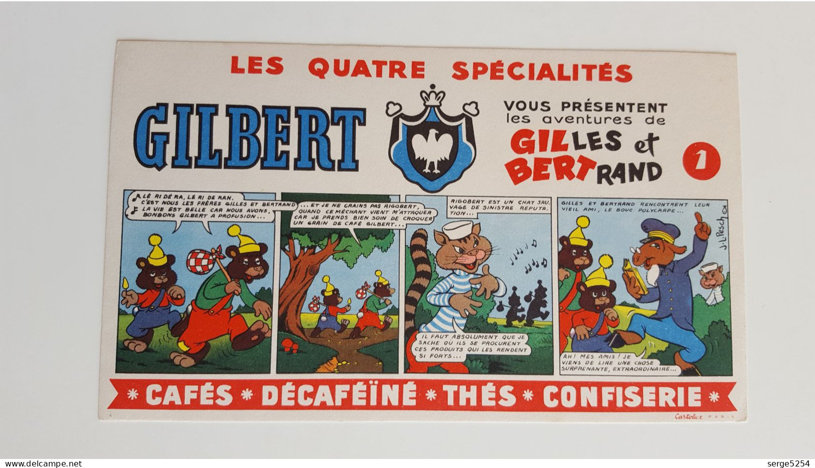 Les Quatre Spécialités Gilbert - Les Aventures De Gilles Et Bertrand - 1 - Café & Thé