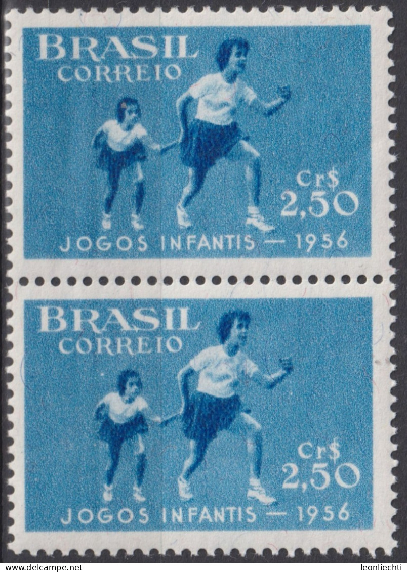 1956 Brasilien ** Mi:BR 892, Sn:BR 835, Yt:BR 618, 6th Children's Games - Rio De Janeiro, Sport - Nuovi