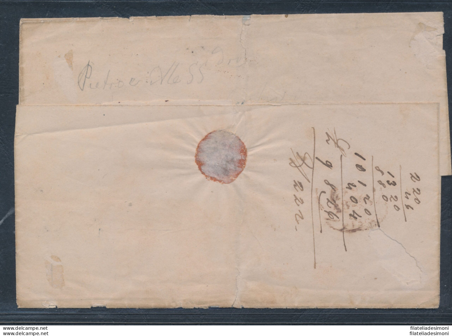 1852 MODENA , N° 1 E 2 Su Busta Per Pisa , Buoni/ottimi Margini , Firmata Soran - Modena