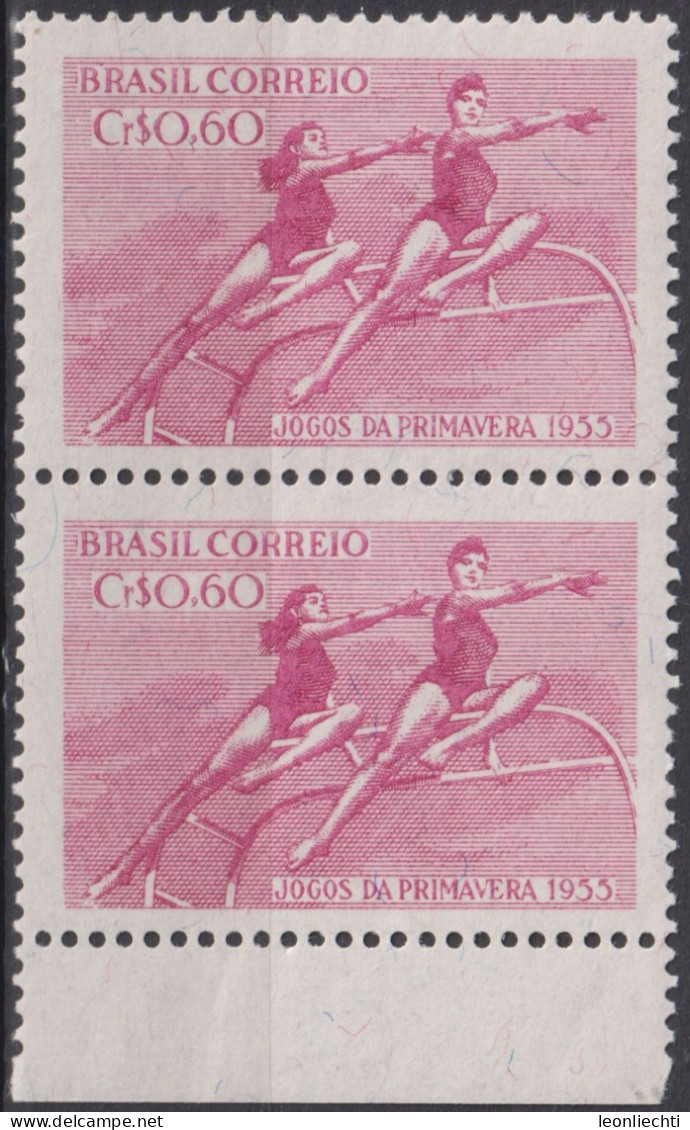 1955 Brasilien ** Mi:BR 884, Sn:BR 828, Yt:BR 610, Spring Sport Games, Sport - Ungebraucht