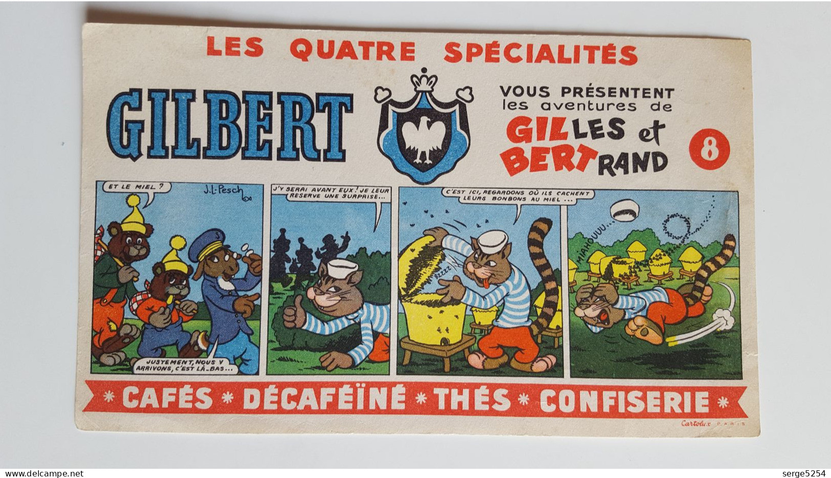 Les Quatre Spécialités Gilbert - Les Aventures De Gilles Et Bertrand - N°8 - Café & Té