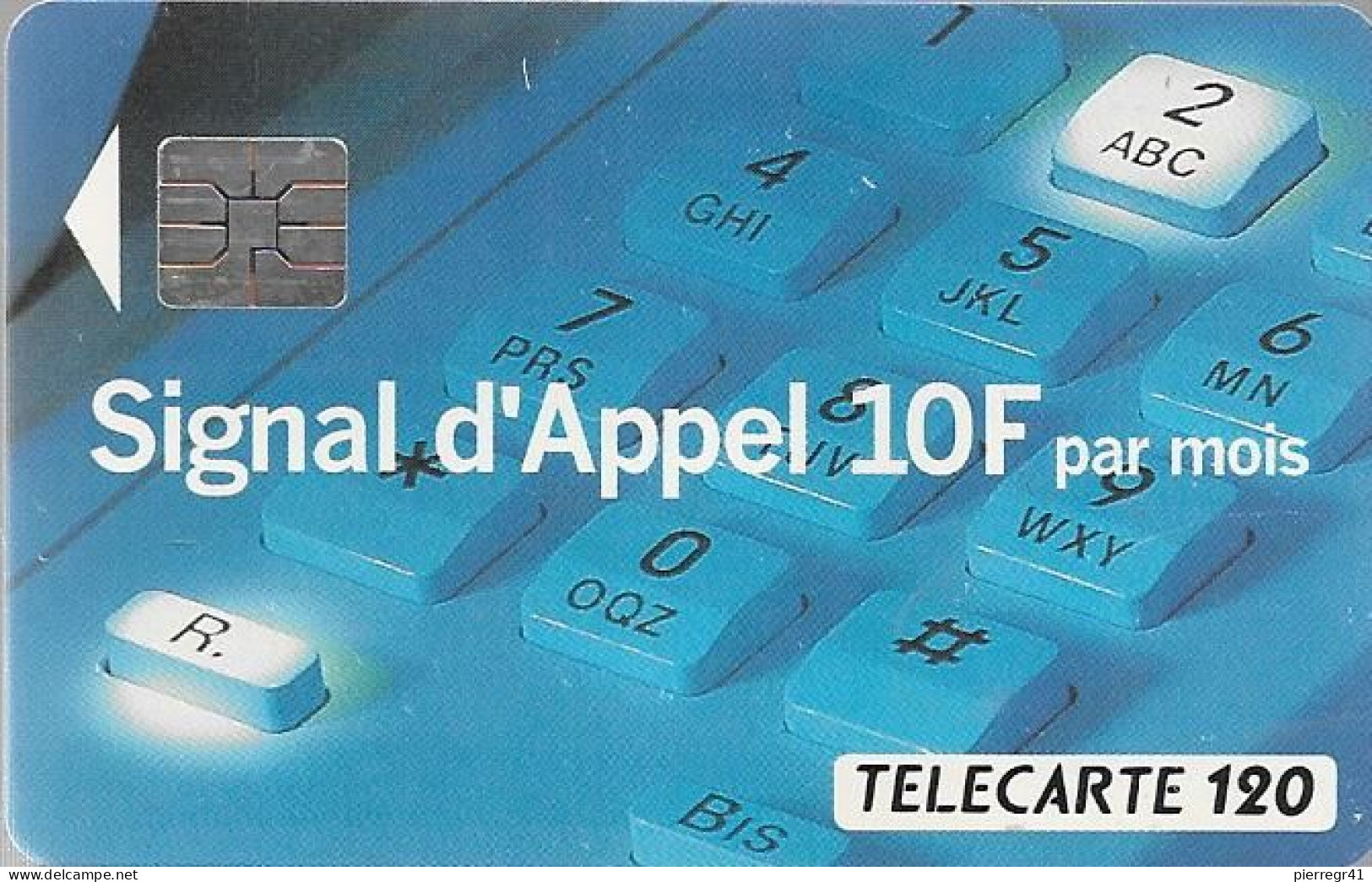 CARTE-PUBLIC-1993-F 422.970-120U-SO4-SIGNAL D APPEL 4-N°A3019220-Utilisé-TBE - 1993