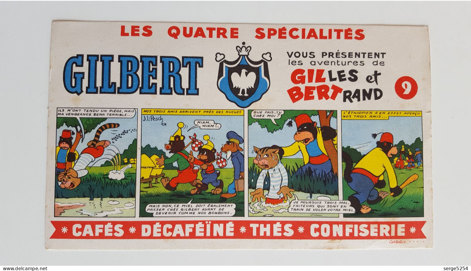 Les Quatre Spécialités Gilbert - Les Aventures De Gilles Et Bertrand - N°9 - Kaffee & Tee