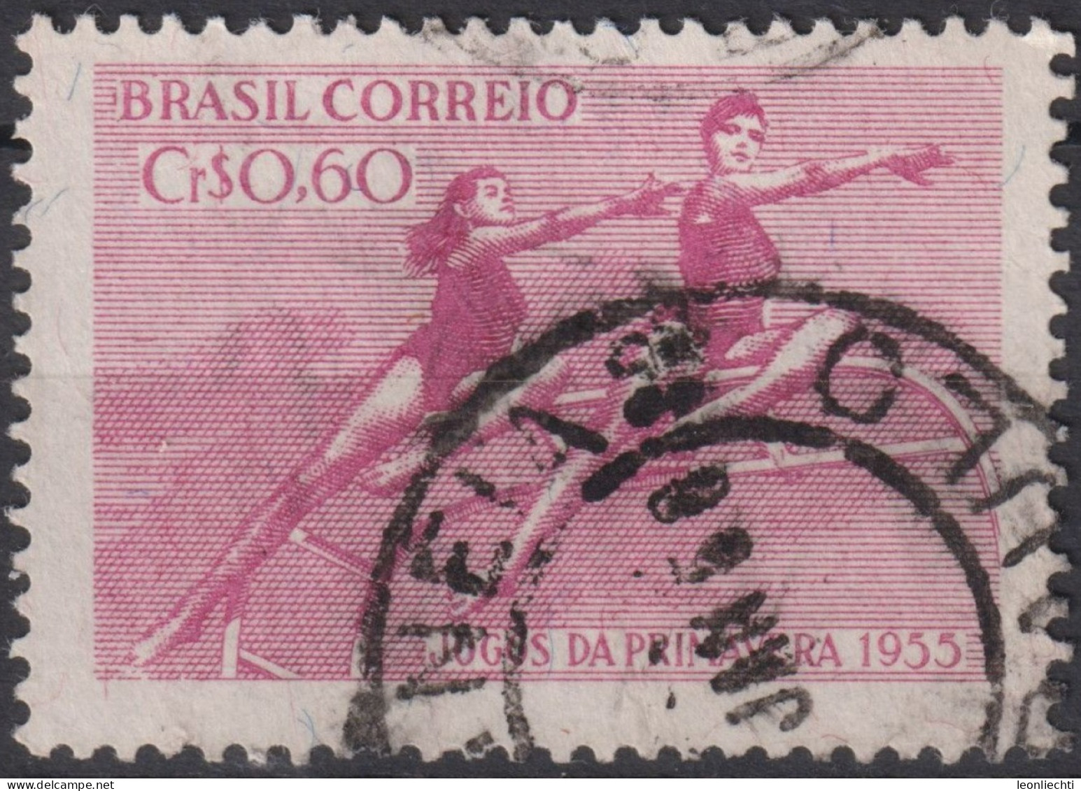 1955 Brasilien ° Mi:BR 884, Sn:BR 828, Yt:BR 610, Spring Sport Games, Sport - Usati