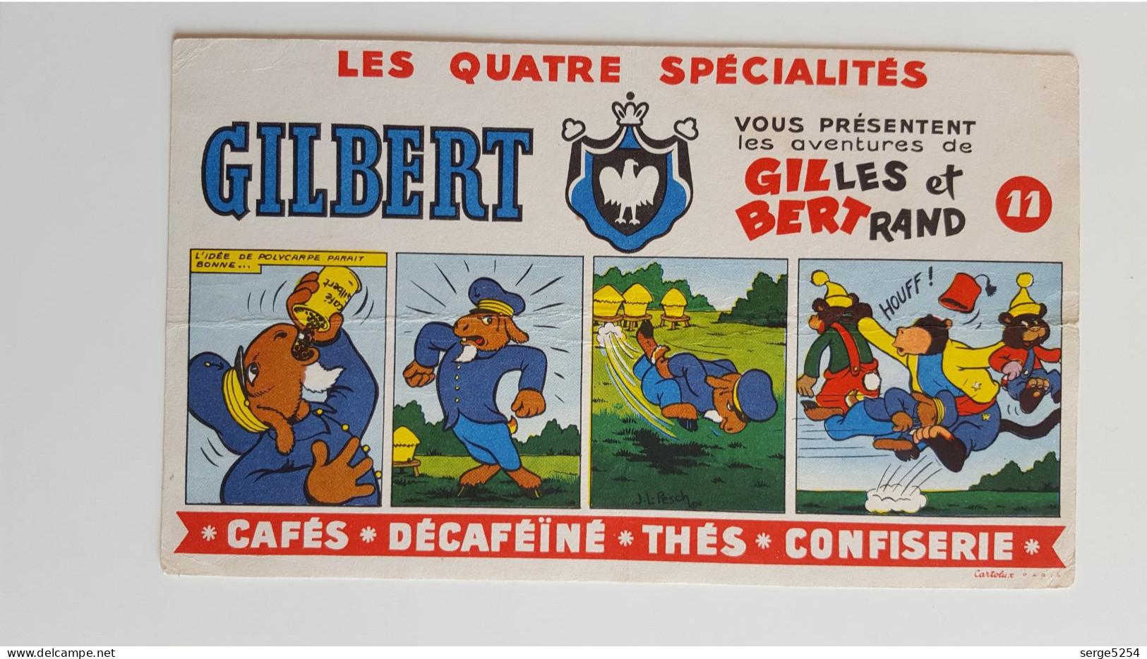 Les Quatre Spécialités Gilbert - Les Aventures De Gilles Et Bertrand - N°11 - Koffie En Thee