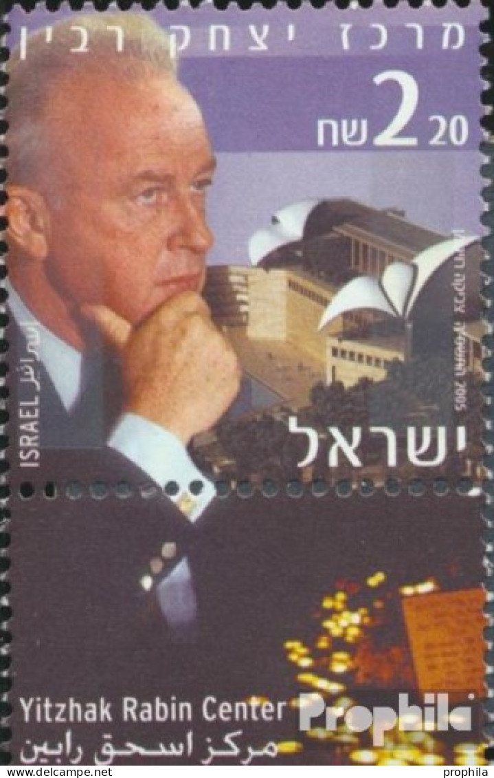 Israel 1831 Mit Tab (kompl.Ausg.) Postfrisch 2005 Yitzhak Rabin Center - Ungebraucht (mit Tabs)
