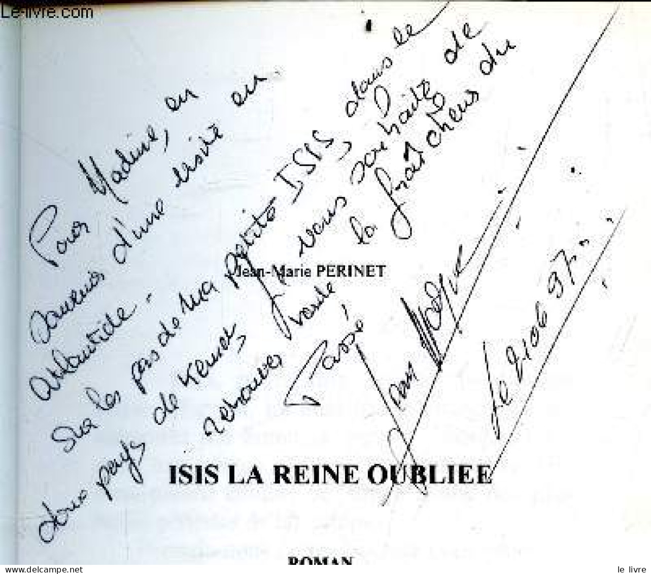 Isis, La Reine Oubliée + Envoi De L'auteur - Jean-Marie Périnet - 1996 - Livres Dédicacés