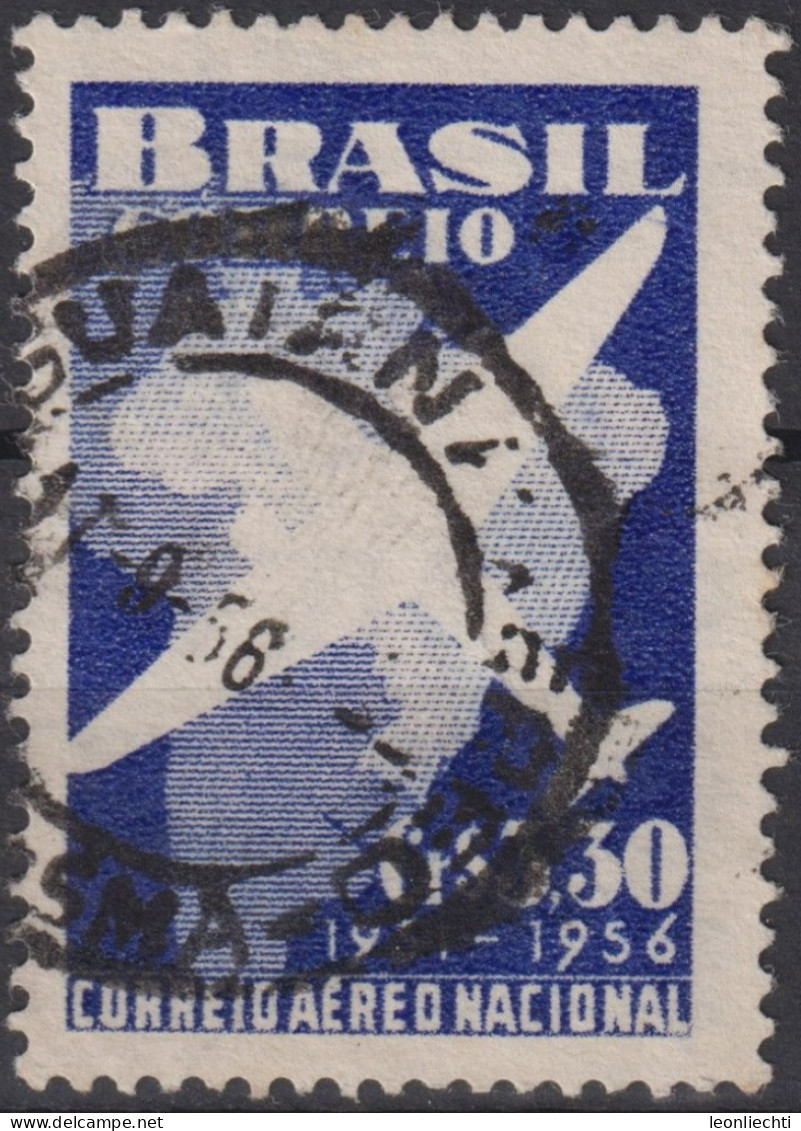 1956 Brasilien  AEREO ° Mi:BR 893, Sn:BR 836, Yt:BR PA67, 25 Years Airmail - Gebraucht