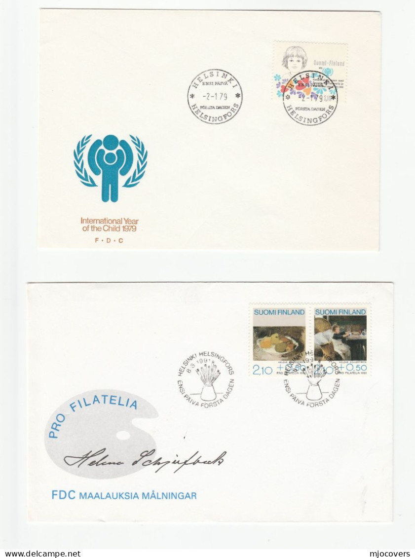 5  FINLAND FDCs 1960 -1991  Fdc Covers  Stamps Cover - FDC