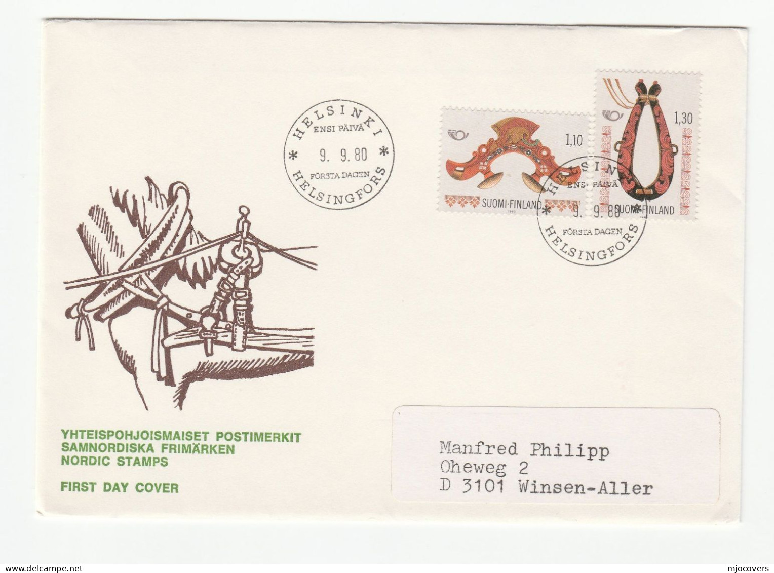 5  FINLAND FDCs 1960 -1991  Fdc Covers  Stamps Cover - FDC