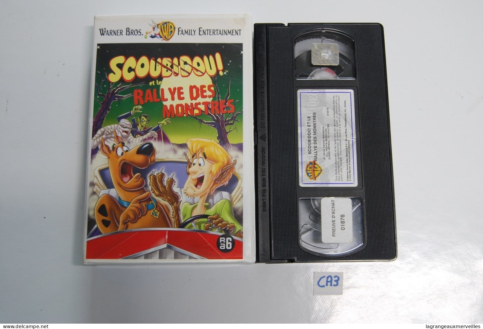 CA3 K7 VIDEO VHS SCOUBIDOU LE RALLYE DES MONSTRES - Dessins Animés